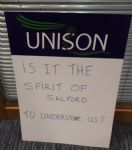 Salford City UNISON lobby of Salford Council